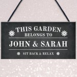 Novelty Garden Sign Personalised This Garden Belongs To Sign