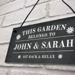 Novelty Garden Sign Personalised This Garden Belongs To Sign