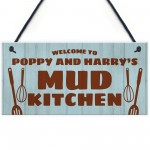 Mud Kitchen Personalised Hanging Garden Sign Play House Decor