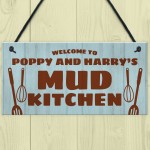 Mud Kitchen Personalised Hanging Garden Sign Play House Decor