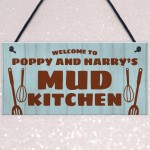 Mud Kitchen Personalised Hanging Garden Sign Play House Decor
