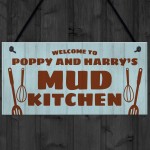 Mud Kitchen Personalised Hanging Garden Sign Play House Decor