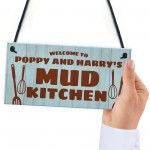 Mud Kitchen Personalised Hanging Garden Sign Play House Decor
