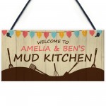 PERSONALISED Mud Kitchen Hanging Garden Sign Play House 