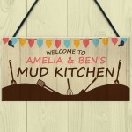 PERSONALISED Mud Kitchen Hanging Garden Sign Play House 