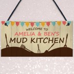 PERSONALISED Mud Kitchen Hanging Garden Sign Play House 