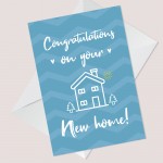 Congratulations On Your New Home Card For Couple Friend Family