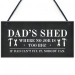 Dads Shed Sign Hanging Garden Plaque Gift For Dad Fathers Day