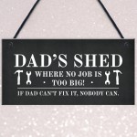 Dads Shed Sign Hanging Garden Plaque Gift For Dad Fathers Day