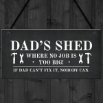 Dads Shed Sign Hanging Garden Plaque Gift For Dad Fathers Day