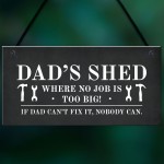 Dads Shed Sign Hanging Garden Plaque Gift For Dad Fathers Day