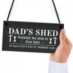 Dads Shed Sign Hanging Garden Plaque Gift For Dad Fathers Day