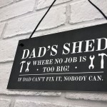 Dads Shed Sign Hanging Garden Plaque Gift For Dad Fathers Day