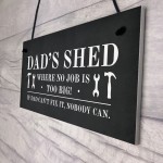 Dads Shed Sign Hanging Garden Plaque Gift For Dad Fathers Day