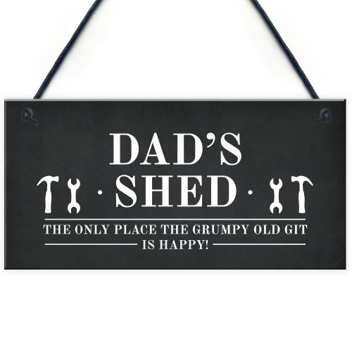 Funny Dads Shed Sign Hanging Garden Man Cave Plaque Fathers Day