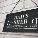 Funny Dads Shed Sign Hanging Garden Man Cave Plaque Fathers Day