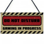 Do Not Disturb Gaming Sign Hanging Gaming Room Sign