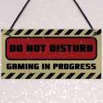 Do Not Disturb Gaming Sign Hanging Gaming Room Sign