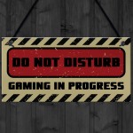 Do Not Disturb Gaming Sign Hanging Gaming Room Sign