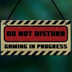 Do Not Disturb Gaming Sign Hanging Gaming Room Sign