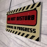 Do Not Disturb Gaming Sign Hanging Gaming Room Sign