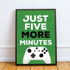 Gaming Poster Framed Print For Gamer Room Boys Bedroom Decor