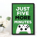 Gaming Poster Framed Print For Gamer Room Boys Bedroom Decor