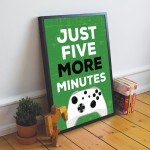Gaming Poster Framed Print For Gamer Room Boys Bedroom Decor
