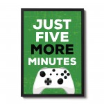 Gaming Poster Framed Print For Gamer Room Boys Bedroom Decor