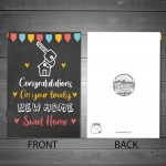 Congratulations New Home Card House Warming Card For Family