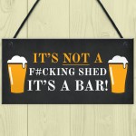 Funny Rude Bar Sign Hanging Garden Garage Pub Shed Man Cave Sign