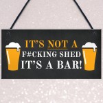 Funny Rude Bar Sign Hanging Garden Garage Pub Shed Man Cave Sign