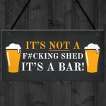 Funny Rude Bar Sign Hanging Garden Garage Pub Shed Man Cave Sign