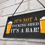 Funny Rude Bar Sign Hanging Garden Garage Pub Shed Man Cave Sign