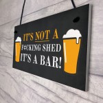 Funny Rude Bar Sign Hanging Garden Garage Pub Shed Man Cave Sign