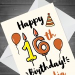 16th Birthday Card Boy Girl Personalised Card For Son Daughter