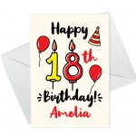 18th Birthday Card For Daughter Son Personalised Male Female