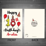 18th Birthday Card For Daughter Son Personalised Male Female