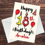 18th Birthday Card For Daughter Son Personalised Male Female