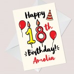 18th Birthday Card For Daughter Son Personalised Male Female