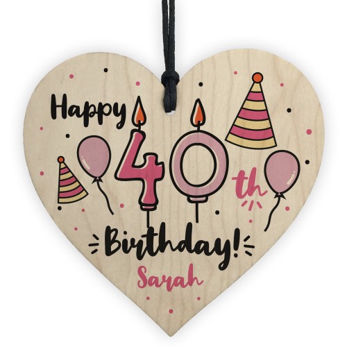 40th Birthday Gift For Sister Mum Best Friend Personalised