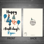 4th Birthday Card For Daughter Son Personalised Boy Girl