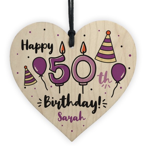 50th Birthday Gift For Mum Auntie Best Friend Personalised