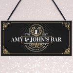 Vintage Home Bar Sign Personalised Garden Bar Man Cave Sign