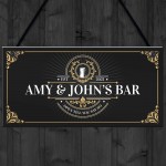 Vintage Home Bar Sign Personalised Garden Bar Man Cave Sign