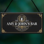 Vintage Home Bar Sign Personalised Garden Bar Man Cave Sign