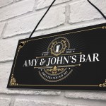 Vintage Home Bar Sign Personalised Garden Bar Man Cave Sign