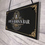 Vintage Home Bar Sign Personalised Garden Bar Man Cave Sign