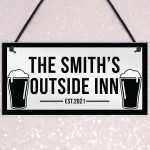 Home Bar Personalised Sign Novelty Garden Sign Man Cave Beer