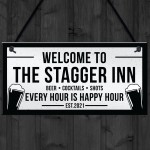 Funny Personalised Bar Signs Plaques Novelty Garden Shed Signs